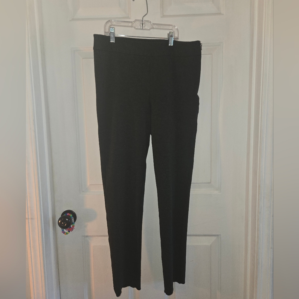 Saks Fifth Avenue Stretchy High Waist Charcoal Ankle Pants Size 12